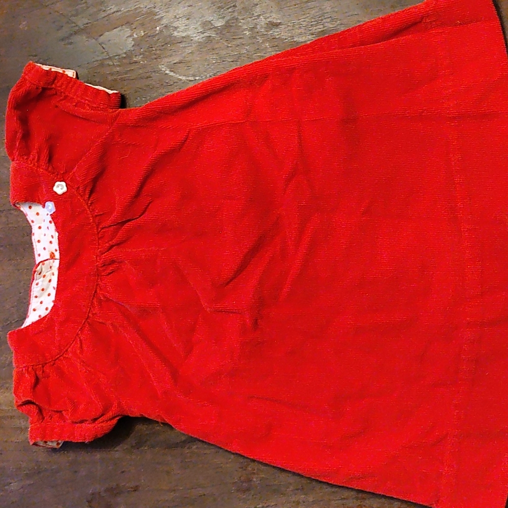 Nursery rhyme dress, 24 months, red
